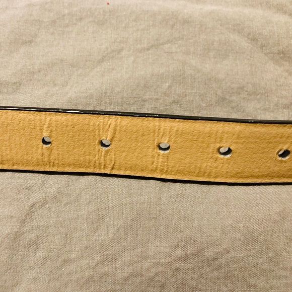 Mens  Black Artificial Leather Belt Size 2X - Picture 5 of 7